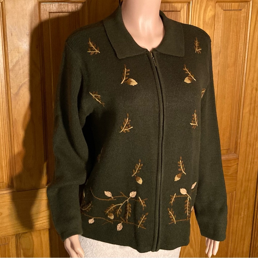NWOT Vintage Classic Elements Knit Embroidered Sweater Size L - Picture 3 of 15